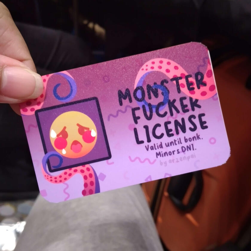 monsterfucker license photocard