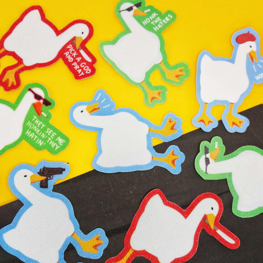 untitled goose game stickers
